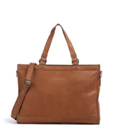 The Chesterfield Brand Cow Wax Pull Up Manly Bolsa shopping cognac