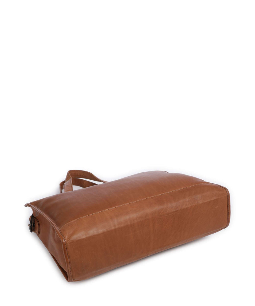 The Chesterfield Brand Cow Wax Pull Up Manly Tote bag cognac