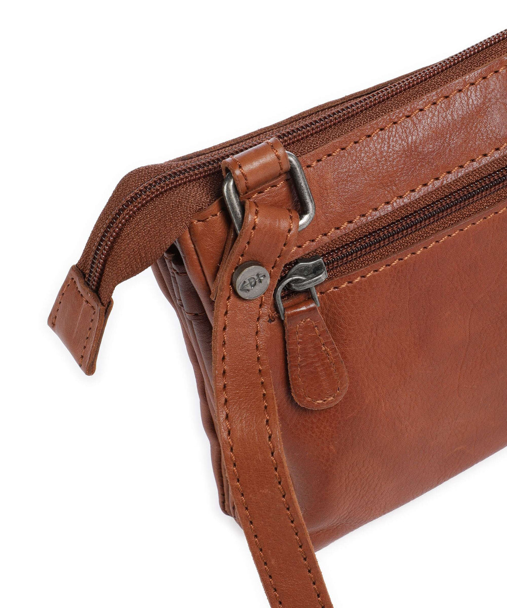 The Chesterfield Brand Washed Waxed Cow Osaka Crossbody bag cognac