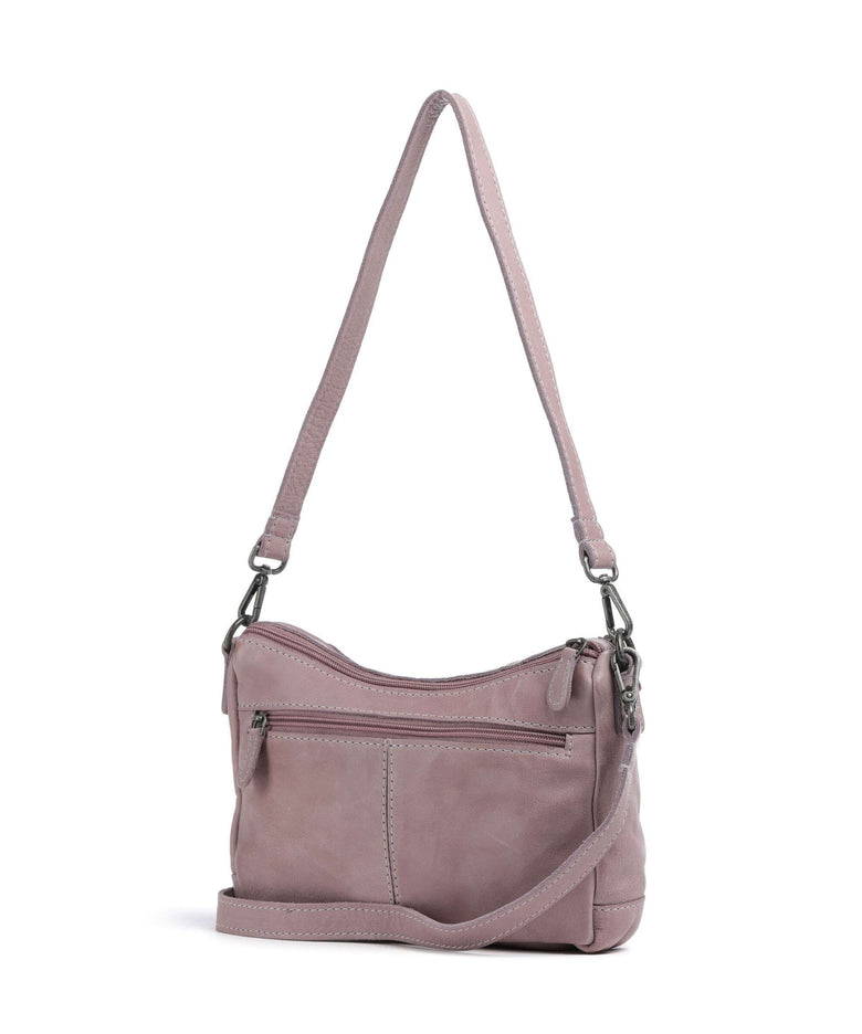 The Chesterfield Brand Washed Waxed Cow Irving Shoulder bag lavender lila