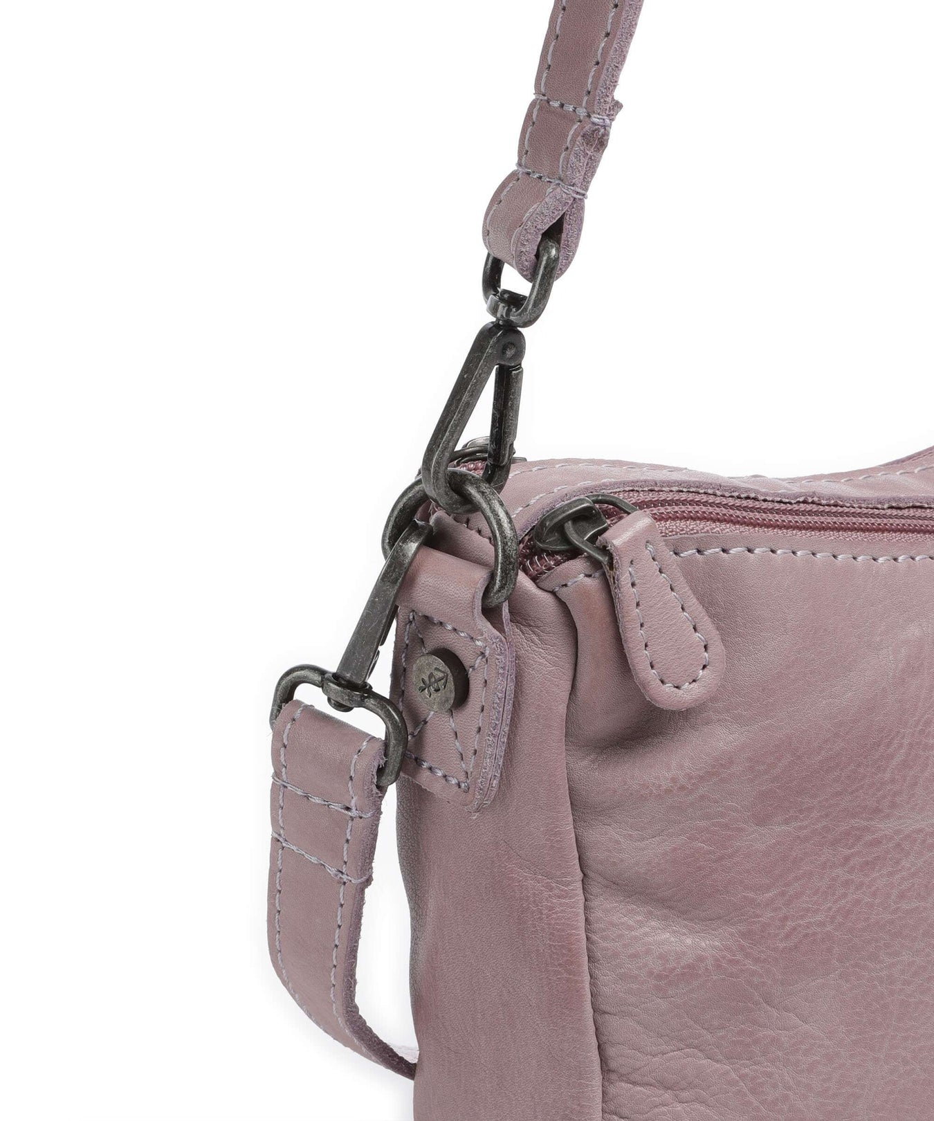 The Chesterfield Brand Washed Waxed Cow Irving Shoulder bag lavender lila