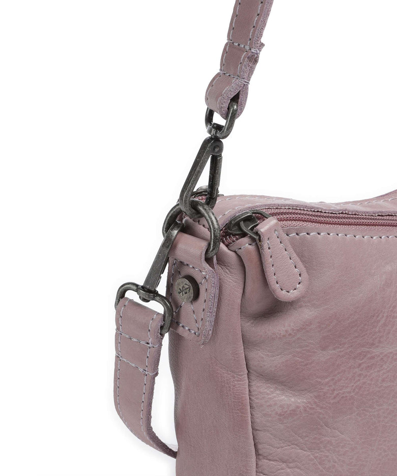 The Chesterfield Brand Washed Waxed Cow Irving Shoulder bag lavender lila