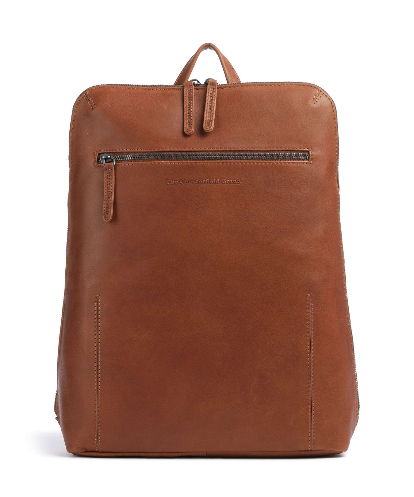 The Chesterfield Brand Wax Pull Up Cow Filmore Backpack cognac