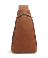 The Chesterfield Brand Wax Pull Up Cow Bowey Mochila sling cognac
