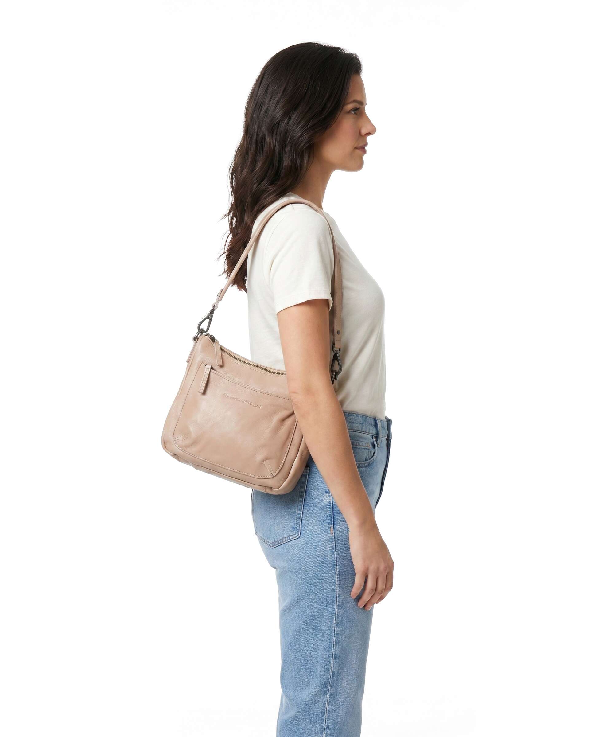 The Chesterfield Brand Washed Waxed Cow Caroline Crossbody bag beige