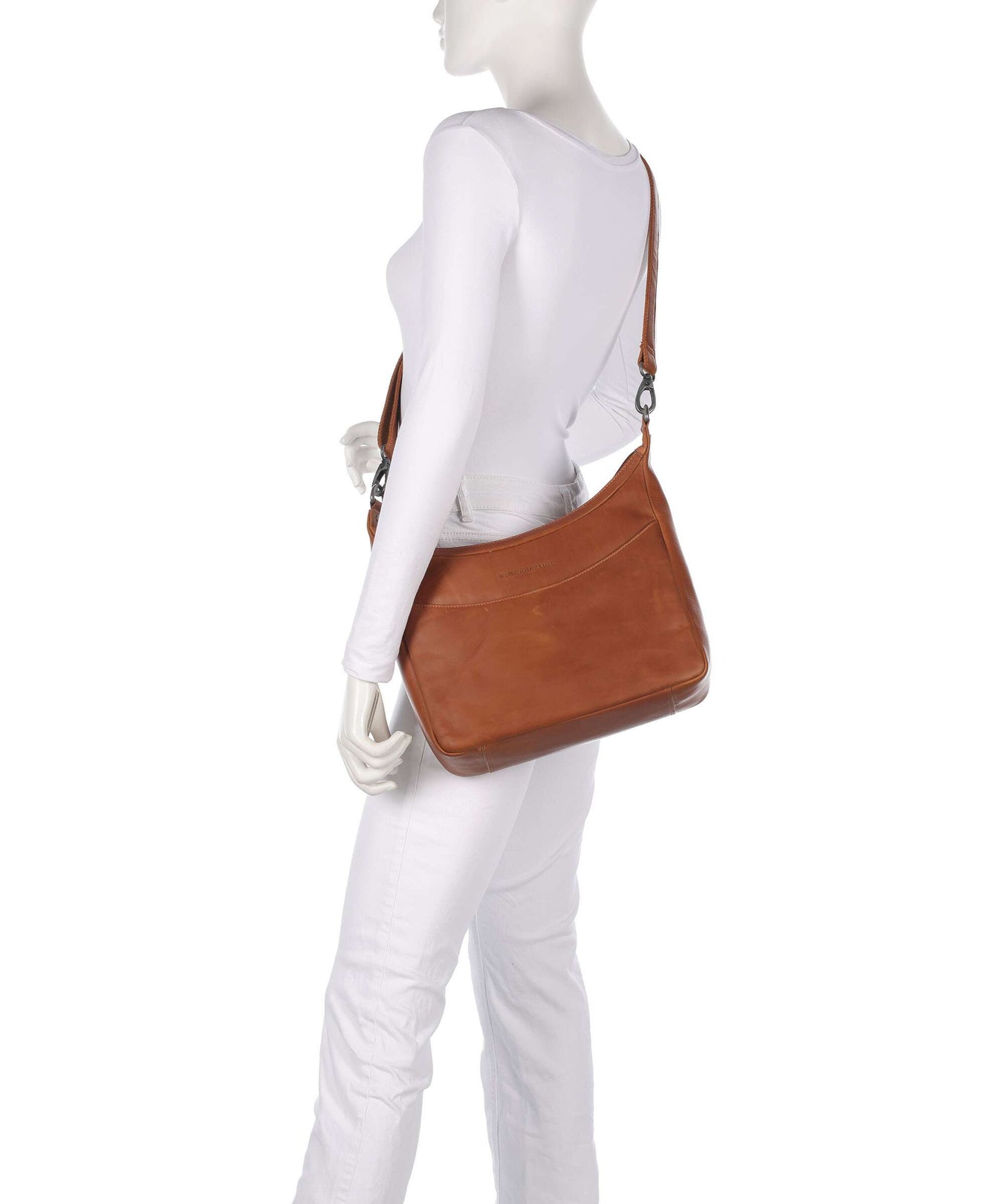 The Chesterfield Brand Wax Pull Up Cow Olvia Hobo bag cognac