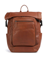 The Chesterfield Brand Wax Pull Up Cow Remo Mochila roll-top cognac
