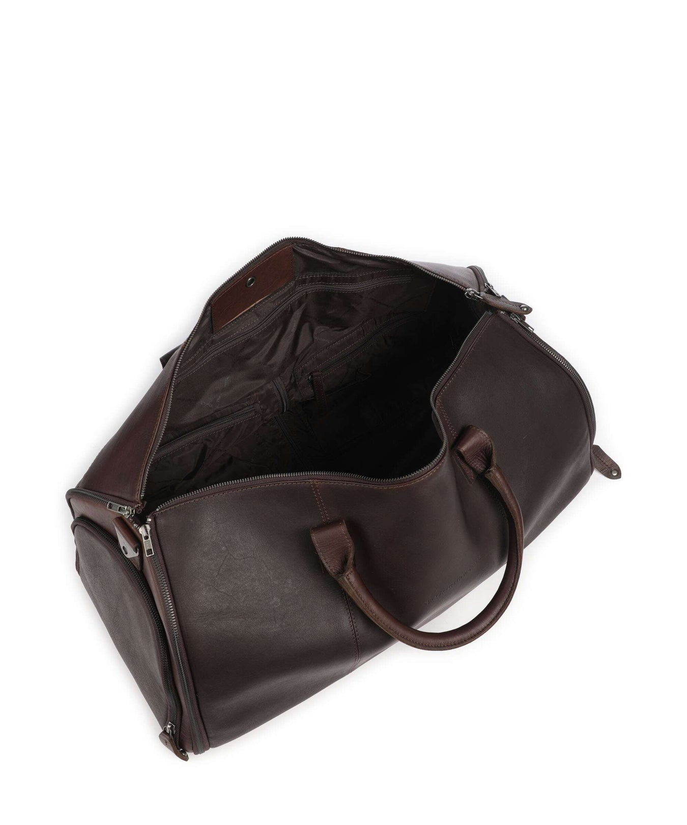 The Chesterfield Brand Wax Pull Up Cow Finlay Weekend bag brown