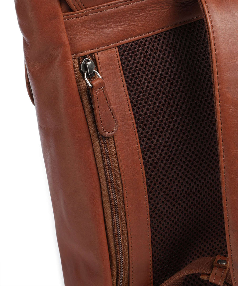 The Chesterfield Brand Wax Pull Up Cow Farrow Backpack cognac