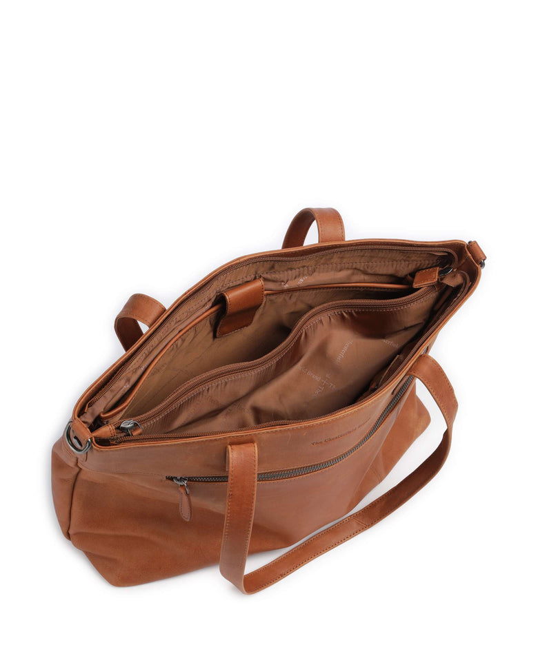 The Chesterfield Brand Wax Pull Up Cow Osira Tote bag cognac