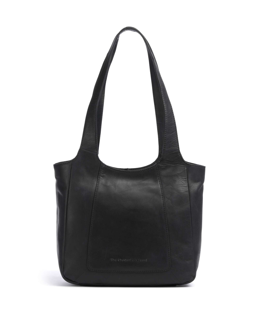 The Chesterfield Brand Cow Wax Pull Up Tofino Tote bag black