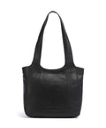 The Chesterfield Brand Cow Wax Pull Up Tofino Tote bag black