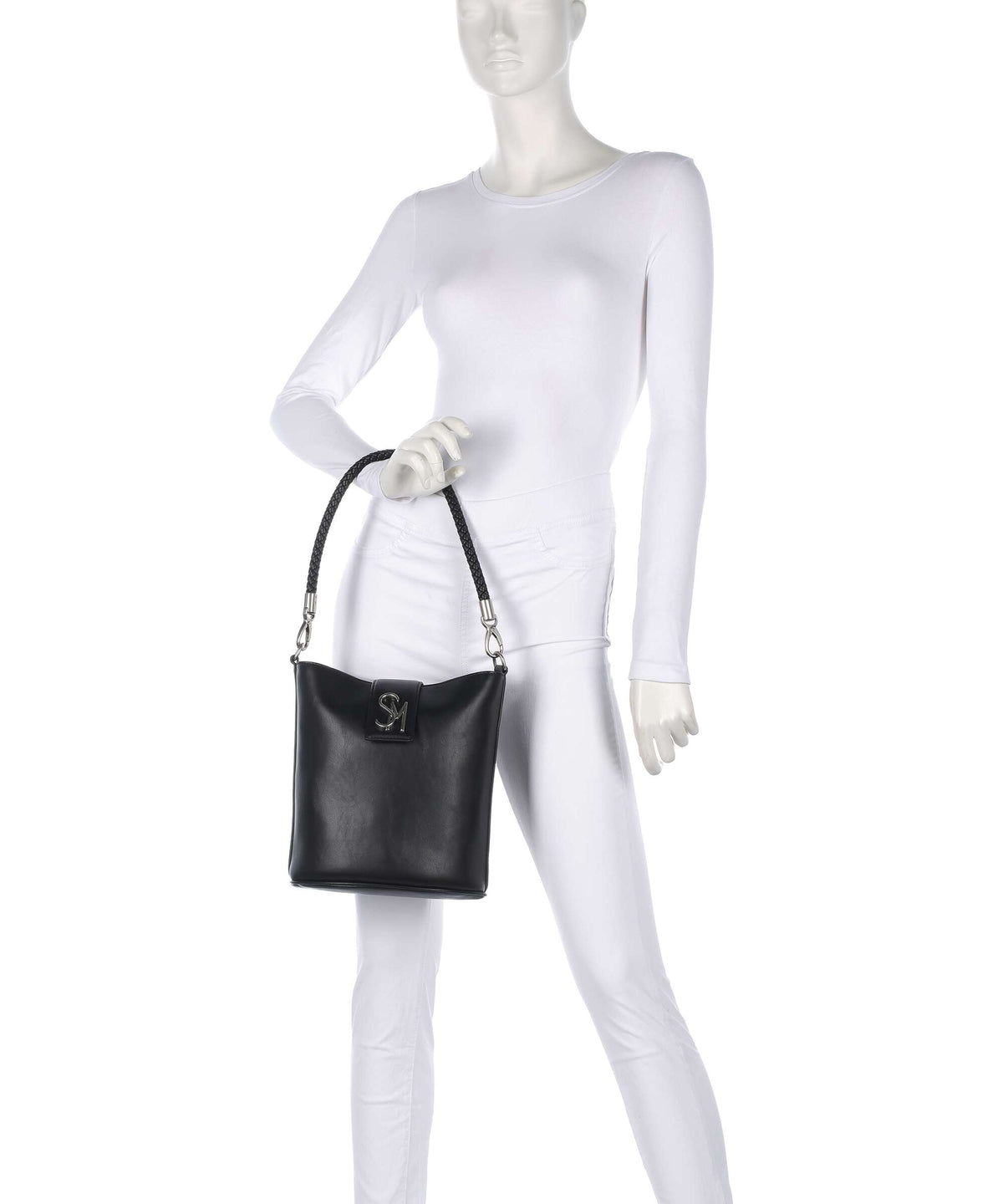 Steve Madden BARRIE Bucket bag black/silver