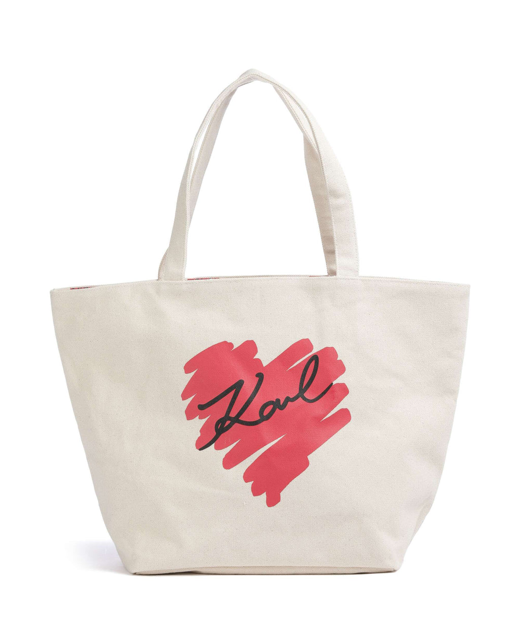 Karl Lagerfeld K/Hearts Tote bag natural