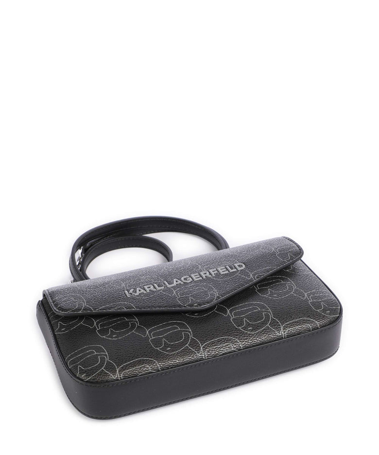 Karl Lagerfeld Ikon Mono Crossbody bag black