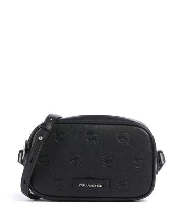 Karl Lagerfeld K/Ikon Monogram Bandolera tonal black