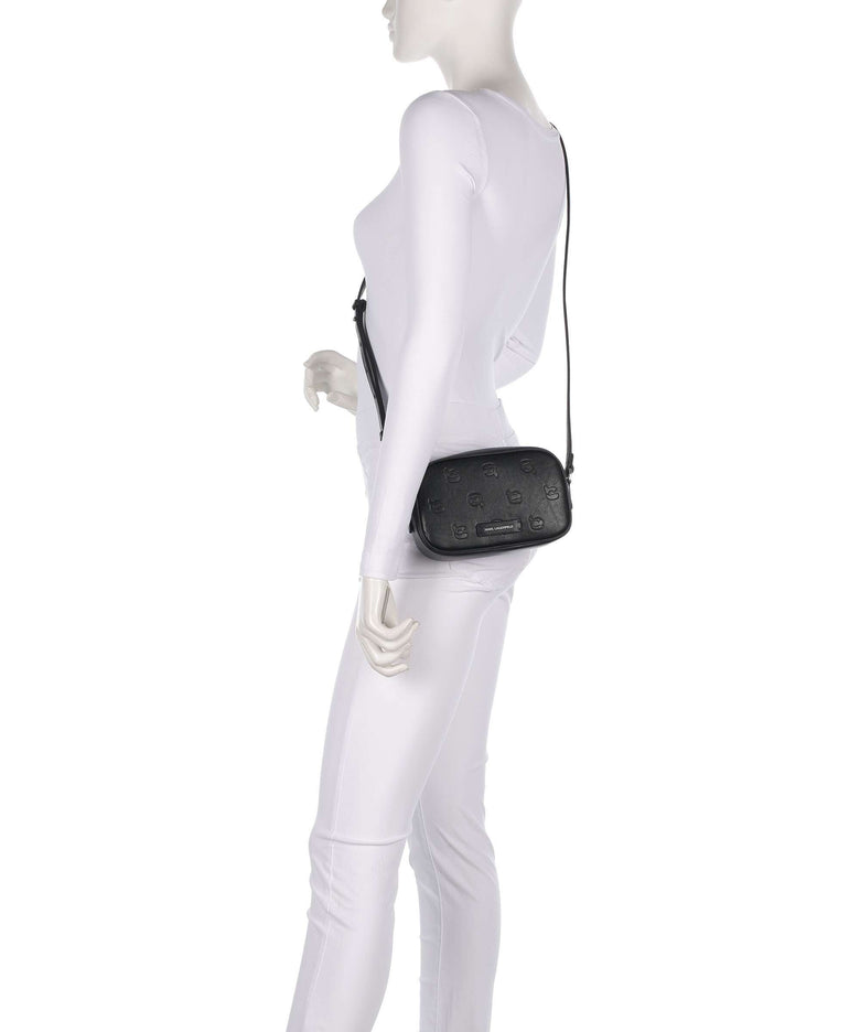 Karl Lagerfeld K/Ikon Monogram Crossbody bag tonal black