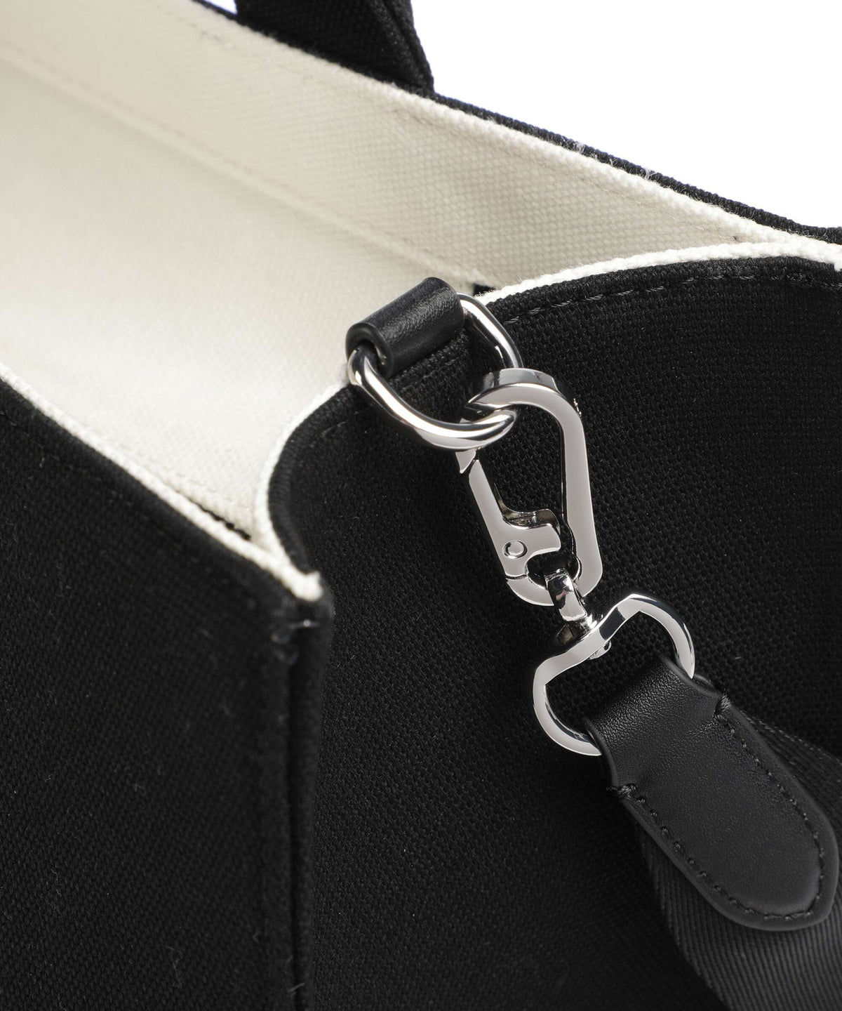 Karl Lagerfeld K/Rue St Guillaume Medium Handbag cannoli cream/black