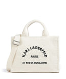 Karl Lagerfeld K/Rue St Guillaume Medium Bolso de mano off white
