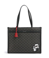 Karl Lagerfeld Ikon Monogram Bolsa shopping brown/kl mono