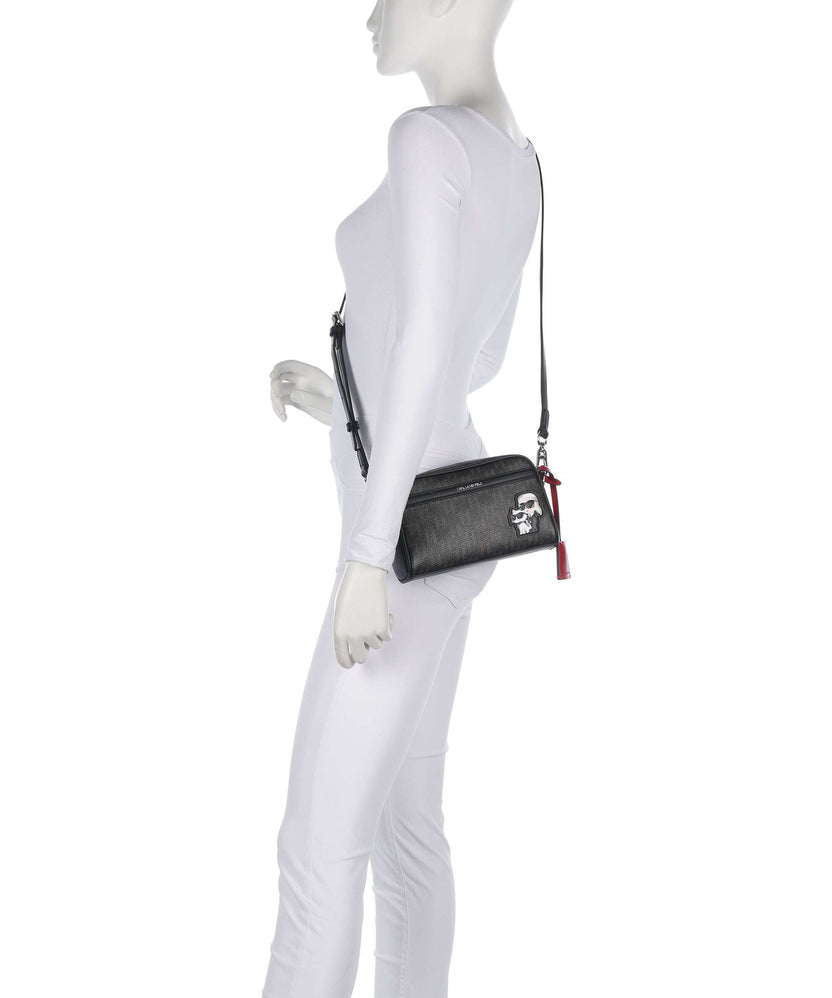 Karl Lagerfeld Ikon Monogram Crossbody bag brown/kl mono