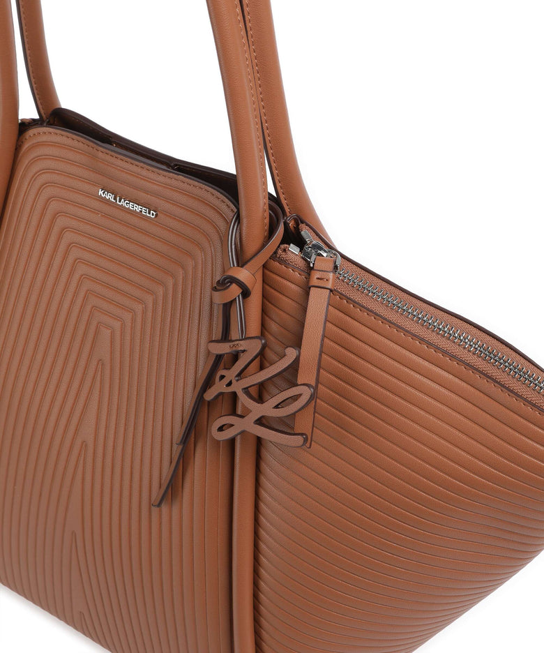 Karl Lagerfeld K/Wellen Medium Tote bag dark tan
