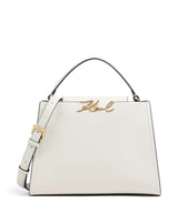 Karl Lagerfeld K/Signature Medium Bolso de mano off white