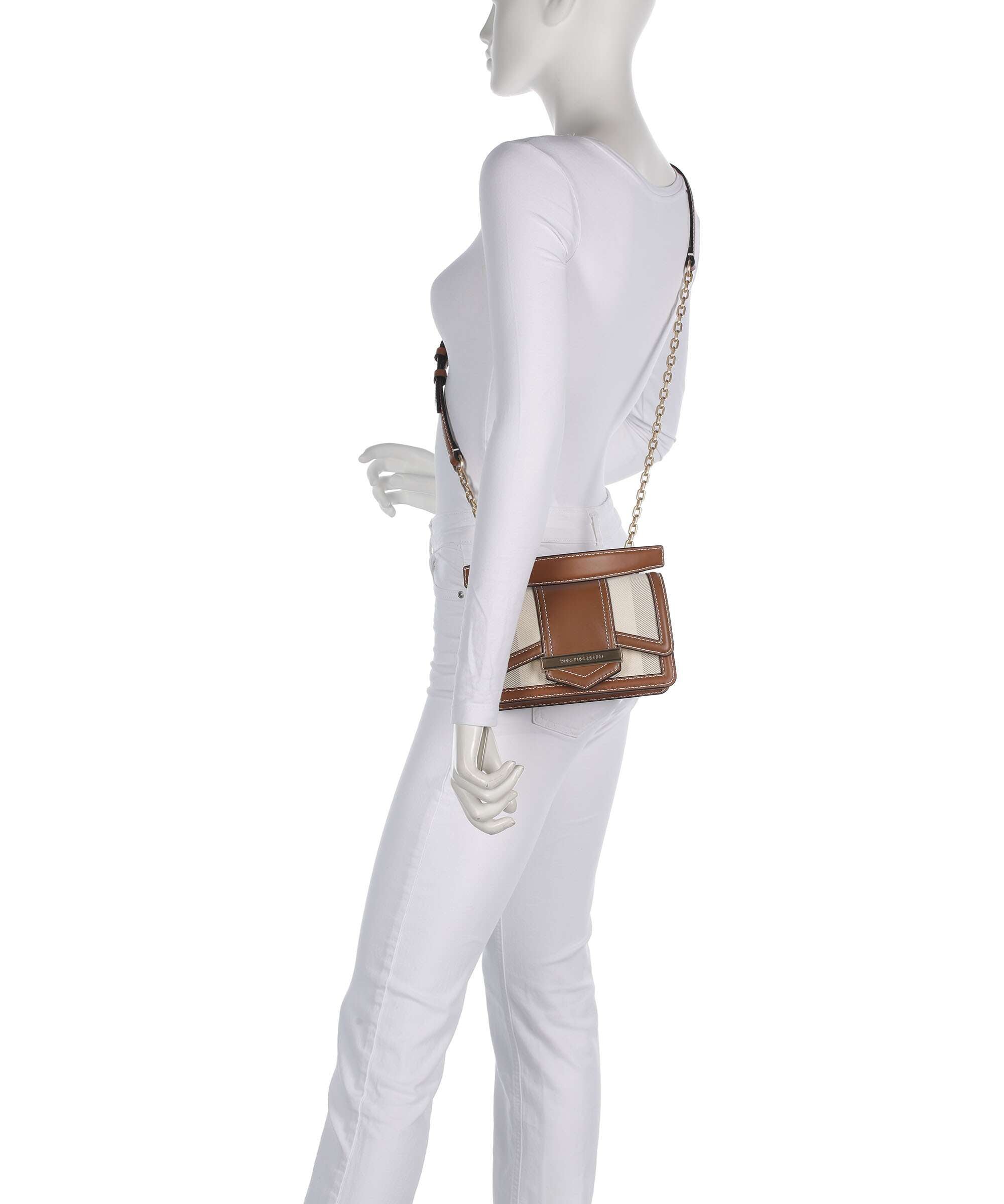 Karl Lagerfeld K/Nova Small Crossbody bag natural canvas/tan