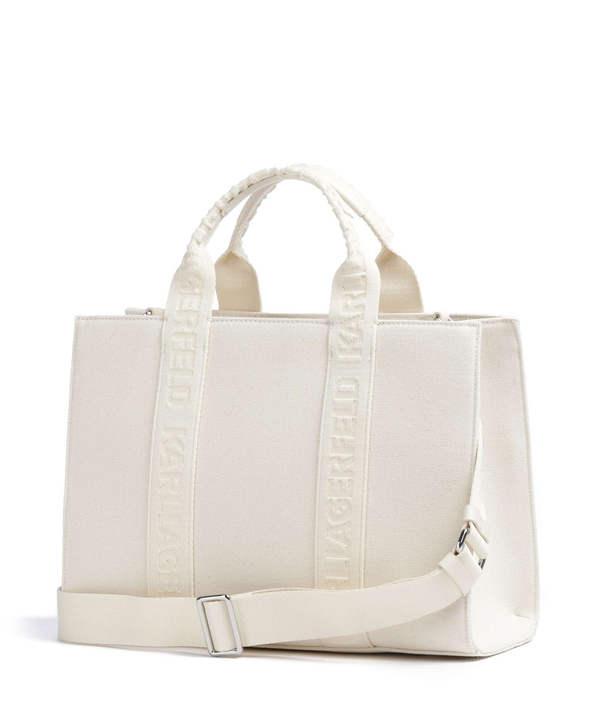 Karl Lagerfeld Ikon Medium Handbag off white