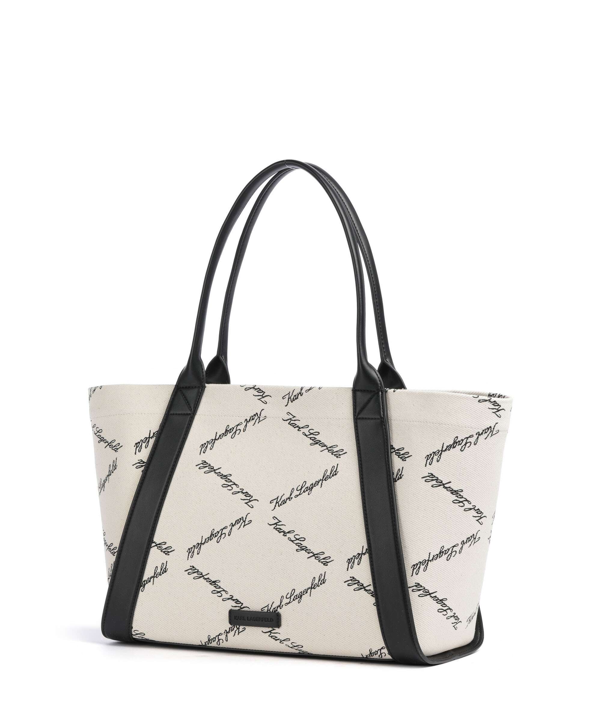 Karl Lagerfeld K/Ville Small Tote bag natural canvas/black