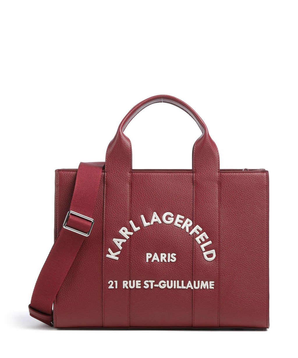 Karl Lagerfeld K/Rue St Guillaume Medium Handbag dark cherry