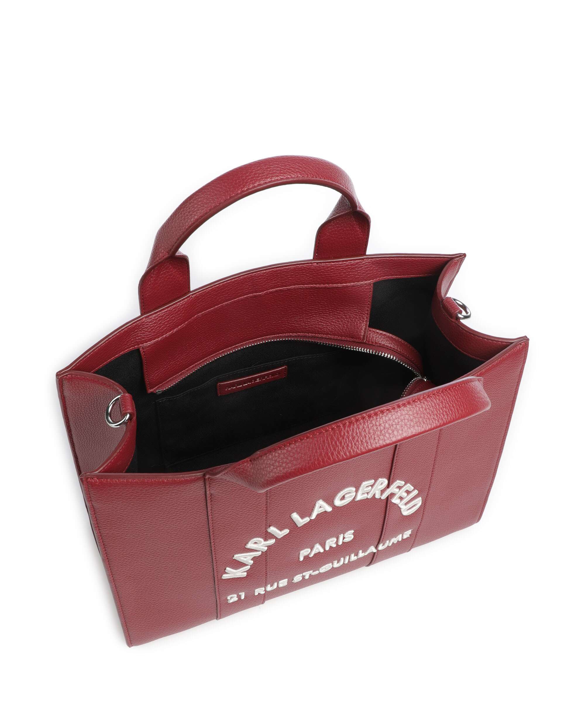 Karl Lagerfeld K/Rue St Guillaume Medium Handbag dark cherry