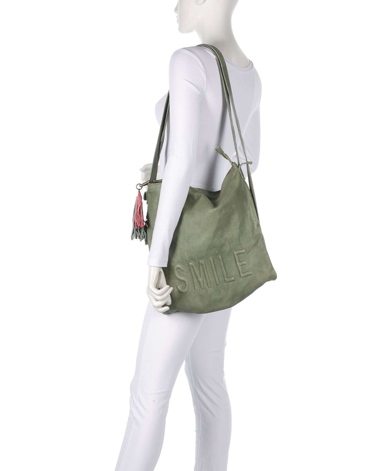 Taschendieb Wien Paoliweg 3 Backpack bag green leaf