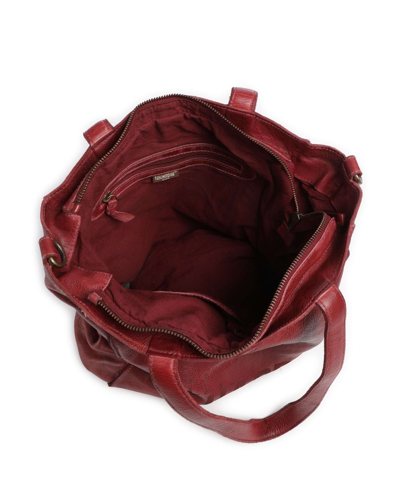 Taschendieb Wien Glücksbrücke 2 Tote bag red burgundy