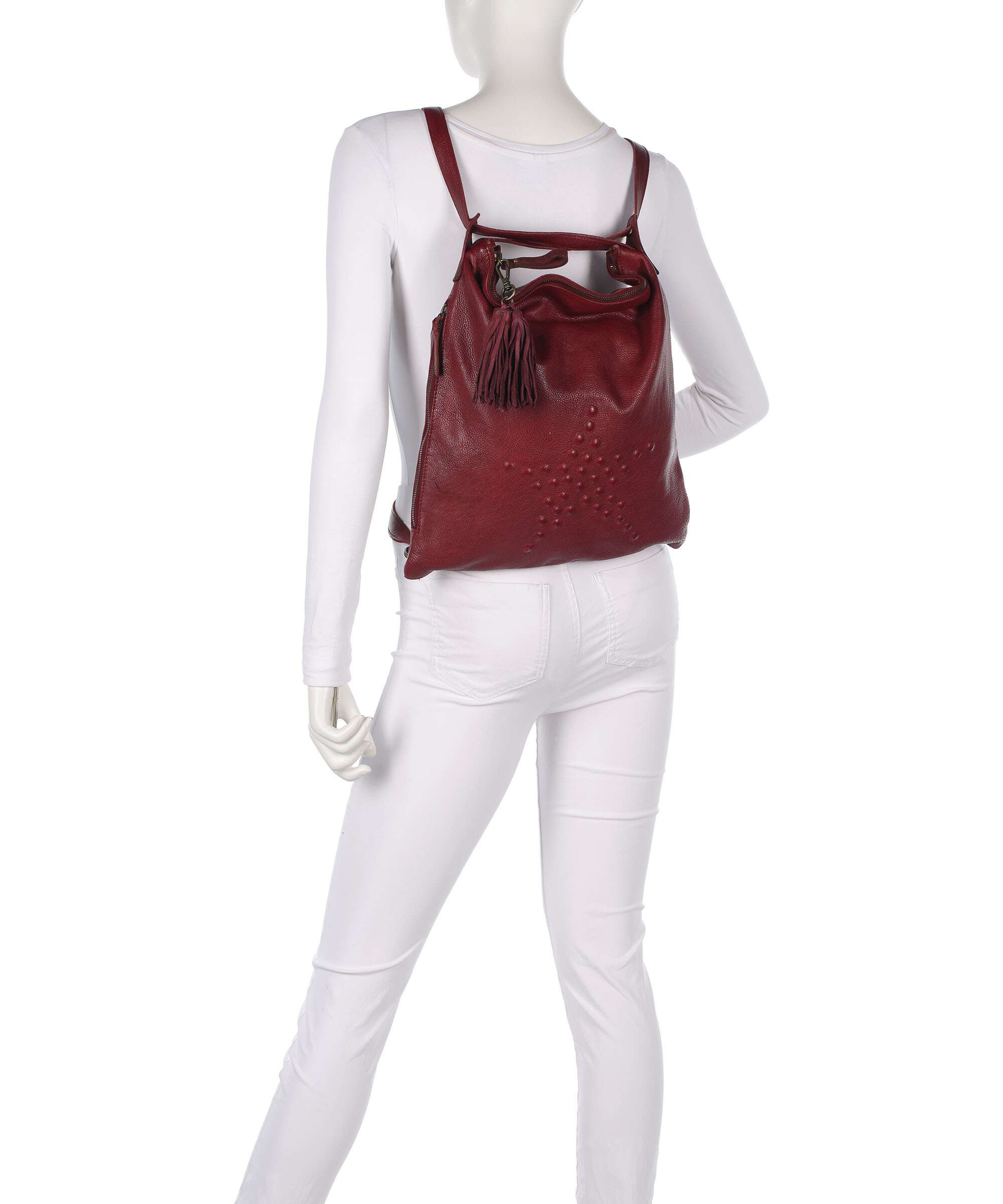 Taschendieb Wien Sternbergstrasse 4 Backpack bag red burgundy