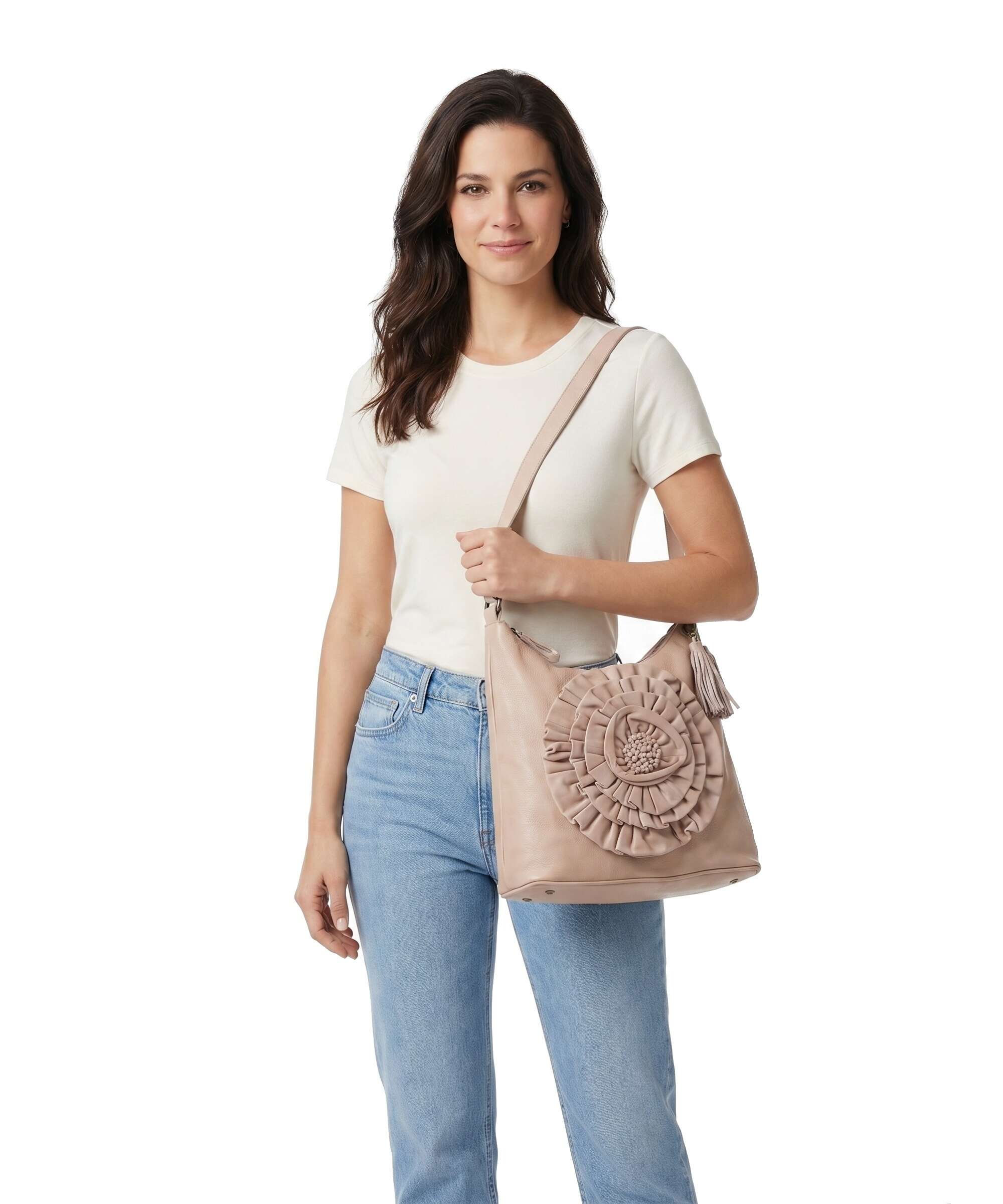 Taschendieb Wien Rosenhügelstrasse 1 Hobo bag linen rose