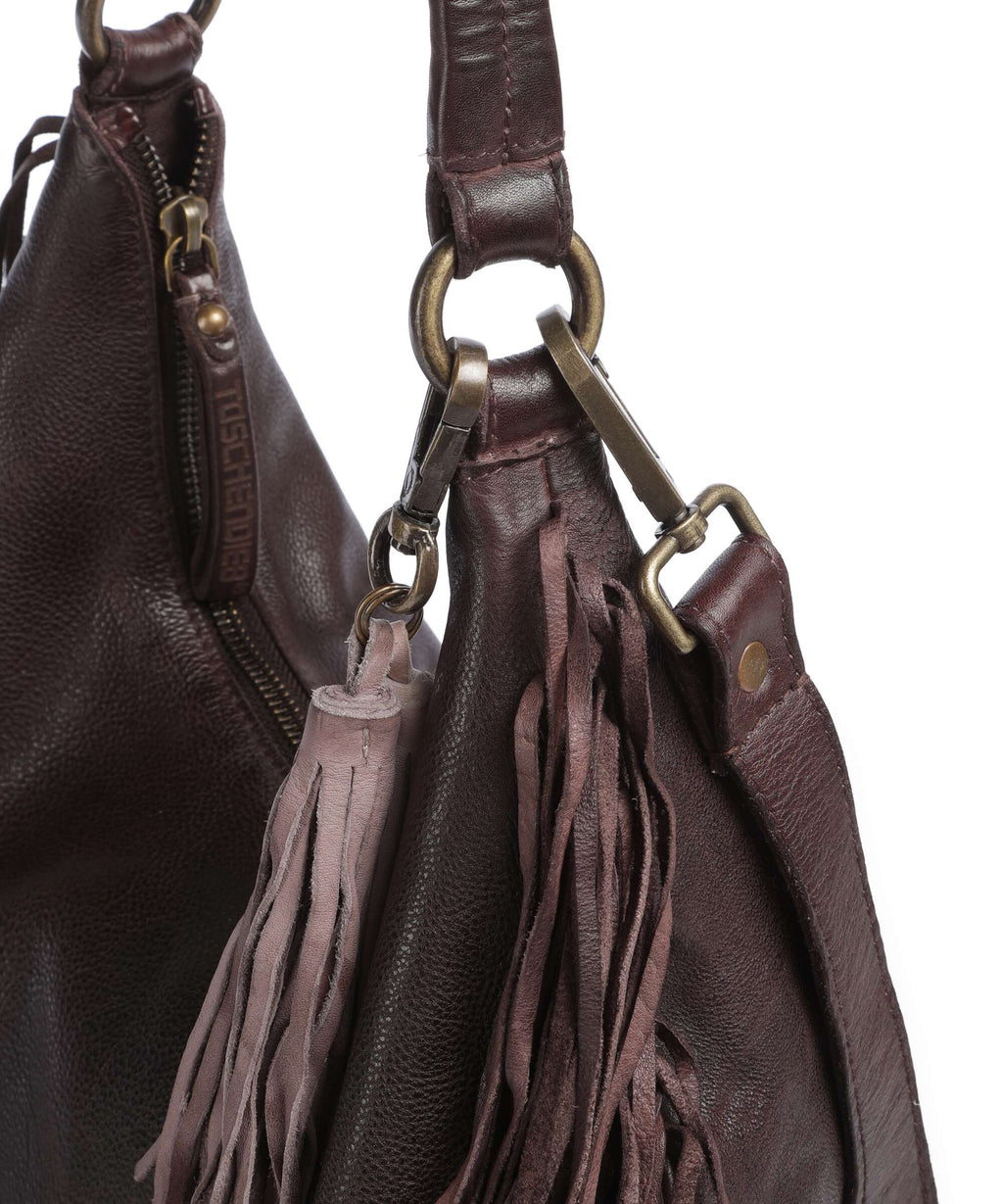 Taschendieb Wien Löwengasse 5x Hobo bag mokka