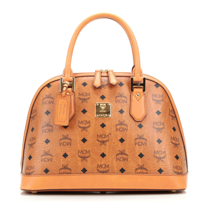 MCM Heritage M Handbag cognac